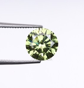 Diamante Verde de Corte Redondo de Lujo, Cultivado en Laboratorio, Piedra Suelta CVD/HPHT, Diamante Verde para Joyería, Anillos, Pendientes, Venta al por Mayor - Product Image 3
