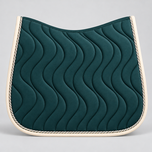 Échantillon Gratuit Tapis de Selle d'Équitation pour Dressage avec Bordure Assortie, Couleur Personnalisée, Logo, Finition Pailletée, Taille Personnalisée OEM/ODM - Product Image 2