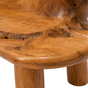 Banco de Patio de Madera Rústica ARTERRA, Muebles de Exterior con Borde Natural, Diseño Moderno y Duradero, 2 Plazas - Product Image 4