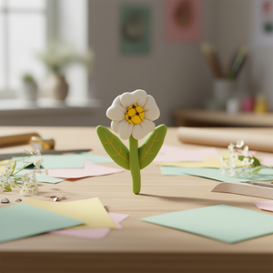 Fiore Decorativo Ilan 6x9,5cm con Stelo Singolo per Decorazioni Artigianali - Product Image 2