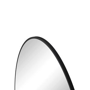 Espejo de pared con marco de Metal Circular negro de 39 pulgadas, espejo de tocador para baño, sala de estar, dormitorio con decoración de pared elegante - Product Image 4