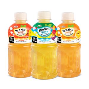 Bebida de Puré de Nata de Coco Nico Nico con Sabores a Piña, Naranja y Mango, Hecha con Sandía, Envasada en Botellas - Product Image 4