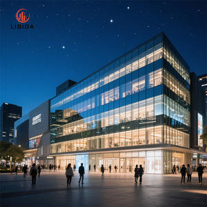 Fachada de vidrio con marco semioculto estético, muro cortina de aluminio con rotura térmica para <span class=keywords><strong>B</strong></span> & <span class=keywords><strong>B</strong></span> boutique - Product Image 6