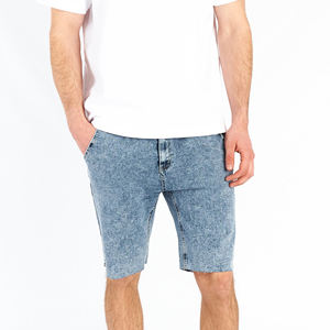 Shorts de Mezclilla Sólidos para Hombre, Servicio OEM, Alta Calidad, Color y Logotipo Personalizados, Shorts Casuales de Verano con Bolsillos - Product Image 3