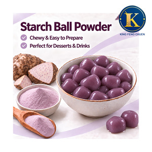 Poudre de fécule de taro violette pour les boules de taro DIY, ingrédient pour les desserts au bubble tea - Product Image 1