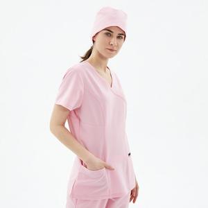 Ensemble de blouses médicales en tissu confortable pour le travail quotidien, vêtements légers et respirants pour le personnel infirmier, style ajusté - Product Image 1