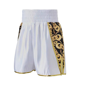 Pantalones Cortos de Boxeo Sublimados Personalizados, Muay Thai, Kickboxing, para Hombre y Mujer, 100% Poliéster, 160g, Secado Rápido, para Entrenamiento y Combate - Product Image 1