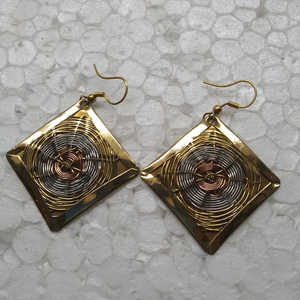 Pendientes de Aro Clásicos de Latón para Dropshipping, Joyería de Marca de Lujo de Diseñador, Chapados en Oro de 14K, Personalizados, Unisex, para Fiesta, por FWE - Product Image 6