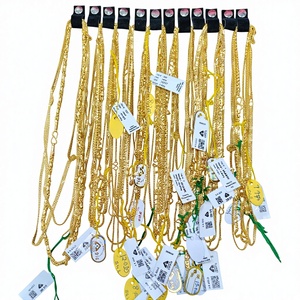 22K Solid Gold Chain Assorted Link Designs Unisex Luxury Wedding Engagement Party <b>Gift</b> Body Jewelry BIS Certified - Product Image 1