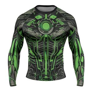 เสื้อรัดกล้ามเนื้อแขนยาว MMA แห้งเร็ว ผ้าสเตรช ยืดหยุ่นได้ รับสกรีนโลโก้ สำหรับศิลปะการต่อสู้และกีฬาต่อสู้แบบต่างๆ - Product Image 6