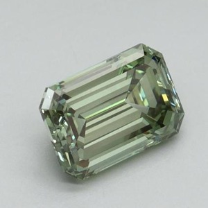 Diamant vert vif fantaisie taille émeraude cultivé en laboratoire, certifié IGI, diamant vert non monté pour bague de fiançailles personnalisée 1-5 carats VVS VS - Product Image 3