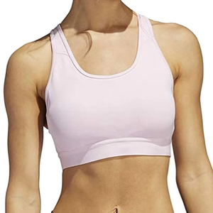 Sujetador Deportivo Turquesa para Mujer, Transpirable, de Punto, con Spandex y Poliéster, con Soporte, para Entrenamiento y Fitness, Color Sólido, Estilo Deportivo - Product Image 3