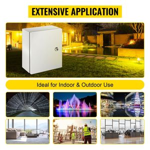 Scatola Elettrica in Acciaio NEMA 4X IP66 Impermeabile e Antipolvere 30,5 x 25,4 x 15,2 cm per Esterni/Interni - Product Image 1