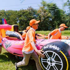 Premium <b>Inflatable</b> F1 Race <b>Car</b> Team Building Uv Printing Viet Nam 12 ft Electric Air Pump Outdoor Lifestyle Thuy Linh Easy - Product Image 6