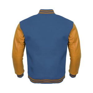 Blouson Bomber Homme en Laine, Meilleure Vente, Personnalisé, Haute Qualité, Hiver, Décontracté, Vintage, Patchwork, Boutons, Coupe-Vent - Product Image 2