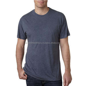 Men 50% <b>Polyester</b> 25% Cotton 25% <b>Rayon</b> T Shirt With Logo Wholesale High Quality Short Sleeve Custom tri blend t shirts - Product Image 6