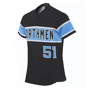 Econex Sports Custom Logo Baseball Jersey Unisex 100% Polyester Breathable Uniform Adult Size Number 24 Heat-Transfer Printing - Product Image 4