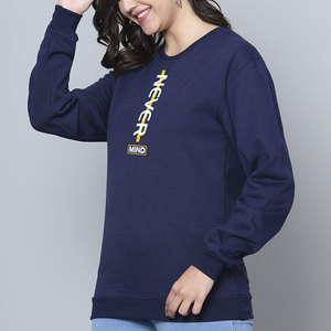 Sweat-shirt tendance urbain pour femme, personnalisable avec logo, en coton vierge, veste de mode streetwear professionnelle, nouvelle collection 2026 - Product Image 6