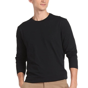 Camiseta de Manga Larga para Hombre, Elegante, con Logotipo Personalizado, Etiqueta Privada, Cuello Redondo, Estilo Urbano - Product Image 1