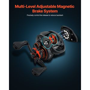 Canne à pêche et moulinet combo en fibre de carbone IM7, système 6+1 BB, canne à pêche pour la pêche au bar avec rapport de transmission 7.0:1 - Product Image 4