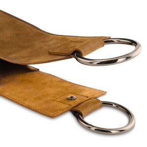 Porte-bouteille de vin en cuir, porte-bouteille unique avec poignée en métal, design gaufré, 140g, couleur marron, étui de voyage portable - Product Image 3