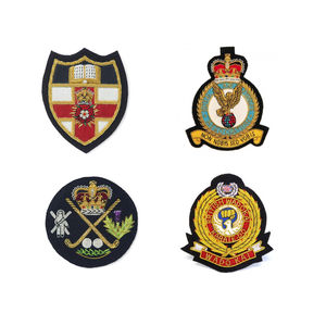 Badges de blazer en fil métallique brodé faits main de qualité supérieure, personnalisés, service OEM - Product Image 5