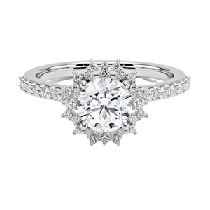 Elegant White Silver <b>Crystal</b> Stone <b>Ring</b> for Women Wedding Engagement Anniversary Fashion Jewelry - Product Image 2