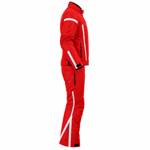 Ensemble veste et pantalon de moto de course Premium Guruna pour hommes |   Équipement de protection imperméable et respirant en polyester/coton | - Product Image 4