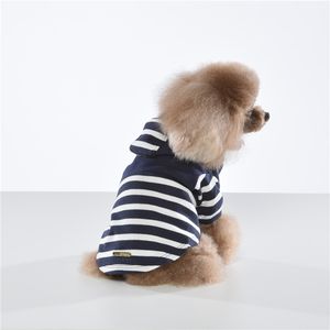 ODM Taiwan Spring Autumn Striped Hoodie <b>Dog</b> Pet <b>Clothes</b> With Sleeves - Product Image 1