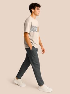 Oversized T-Shirt & <b>Pants</b> Clothing Set for Men | Cotton Blend Cord Set for Men - Product Image 3