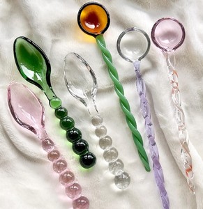 Elegante Juego de Servidores de Ensalada de Resina Color Ámbar, Cuchara y Tenedor para Servir, Vajilla para Cocina y Mesa de Comedor - Product Image 1