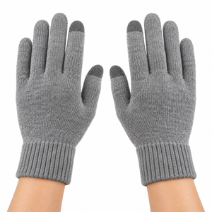 Premium Touch Screen Winter Knitted <b>Gloves</b> Anti Slip Warm Thermal Work <b>Gloves</b> Soft Stretchy Full <b>Finger</b> <b>Gloves</b> for Men Women - Product Image 1