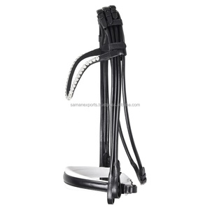 บังเหียนบุหนังอังกฤษทำมือสายคาดคิ้วคริสตัลทนทานเปิดตัวใหม่ - Product Image 2