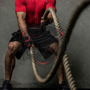 Gants de sport en cuir demi-doigts professionnels pour la musculation, respirants et antidérapants, protection pour l'entraînement - Product Image 5