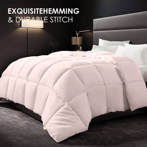 Lot de 2 inserts de couette surdimensionnés doux et moelleux roses, tissu respirant confortable, couettes en duvet conçues par Bo - Product Image 3