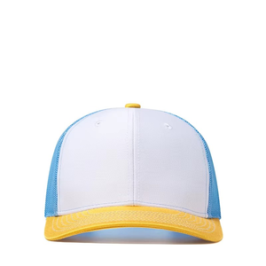 Casquette Trucker à Blocs de Couleurs Personnalisés, Dos en Maille Respirante, Chapeau Réglable à Fermeture Snapback, Idéal pour l'Été, les Sports de Plein Air et les Articles Promotionnels - Product Image 6