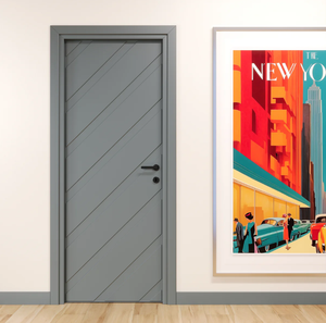 Porte sur mesure en bois massif, moderne, étanche et insonorisée, finition élégante pour chambre, hôtel, hôpital, salle de bain - Product Image 3