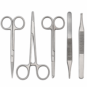 Juego de 5 Piezas para Sutura de Laceraciones: Tijeras, Pinzas, Hemostato, Portaagujas, Kit de Grado A+ - Instrumentos Quirúrgicos - Product Image 4