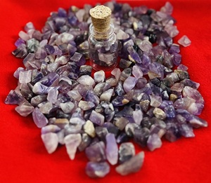 Cristaux naturels de Reiki, pierres précieuses en vrac, gravier brut, rhodolite, pierres semi-précieuses, éclats de pierres, provenant de consignataires indiens - Product Image 3