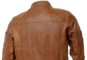 Chaqueta Bomber de Piel de Oveja de Alta Calidad para Hombre, con Ribete de Piel, Ecológica, Talla Grande, Fabricada en Pakistán, Cuello Alto, Impermeable, con Cierre - Product Image 5