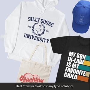 Pegatinas de Transferencia DTF, Película de Transferencia de Calor Personalizada para Impresión de Camisetas en Tela, Transferencia Directa a Película Lista para Prensar - Product Image 1