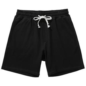 Shorts de sport personnalisés pour hommes en lin/coton, brodés sur le devant, décontractés, respirants, séchage rapide, tissés, taille mi-haute avec cordon de serrage - Product Image 1