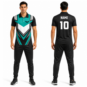 Ensemble de maillot et pantalon de cricket personnalisé par sublimation pour hommes, kit de cricket d'équipe, vêtements de sport respirants et à séchage rapide - Product Image 1