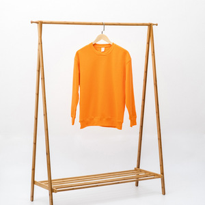 เสื้อสเวตเชิ้ตคอกลมผู้หญิง ผ้าฝ้ายถัก 100% สีพื้น แขนยาว ใส่ได้ในฤดูใบไม้ร่วง ป้องกันขนร่วง ทรงปกติ - Product Image 4