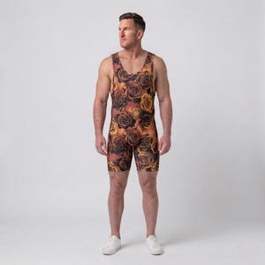 Sport <b>Bodysuit</b> & Active Jumpsuits with Your Logo & Text Wrestling Teams Custom Patriot Wrestling Singlets Personalized OEM Size - Product Image 1