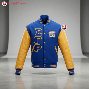 เสื้อแจ็คเก็ตปักลายตัวอักษรกรีก Sigma Gamma Rho Sorority สำหรับผู้หญิงและผู้ชาย  แบบหนา  ทำจากขนสัตว์เป็นมิตรกับสิ่งแวดล้อม |   แฟชั่นใหม่ - Product Image 3