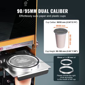 Sigillatrice Elettrica Efficiente per Tazze da Tè Boba 500-650 Tazze/Ora, Altezza 180mm, Tecnologia di Sigillatura a Caldo per Tazze da 90/95mm - Product Image 2