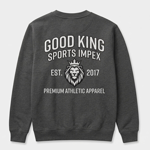 เสื้อสเวตเชิ้ตคอกลมผ้าฝ้ายพรีเมียม 400 กรัม สำหรับผู้ชาย แบบหนา ปักลายกราฟิก สตรีทแวร์ ผลิตตามแบบ OEM - Product Image 2