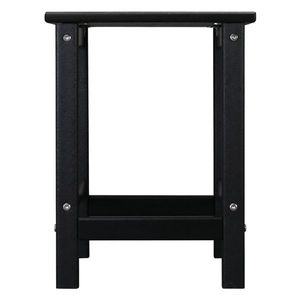 Table d'appoint carrée noire en HDPE monocouche 36*36*47cm - Product Image 2