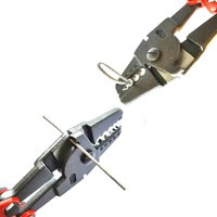 Herramienta de crimpado manual roja industrial y para bricolaje HS14 de 14 pulgadas (350 mm) con cortacables OEM/ODM, fabricada en Taiwán